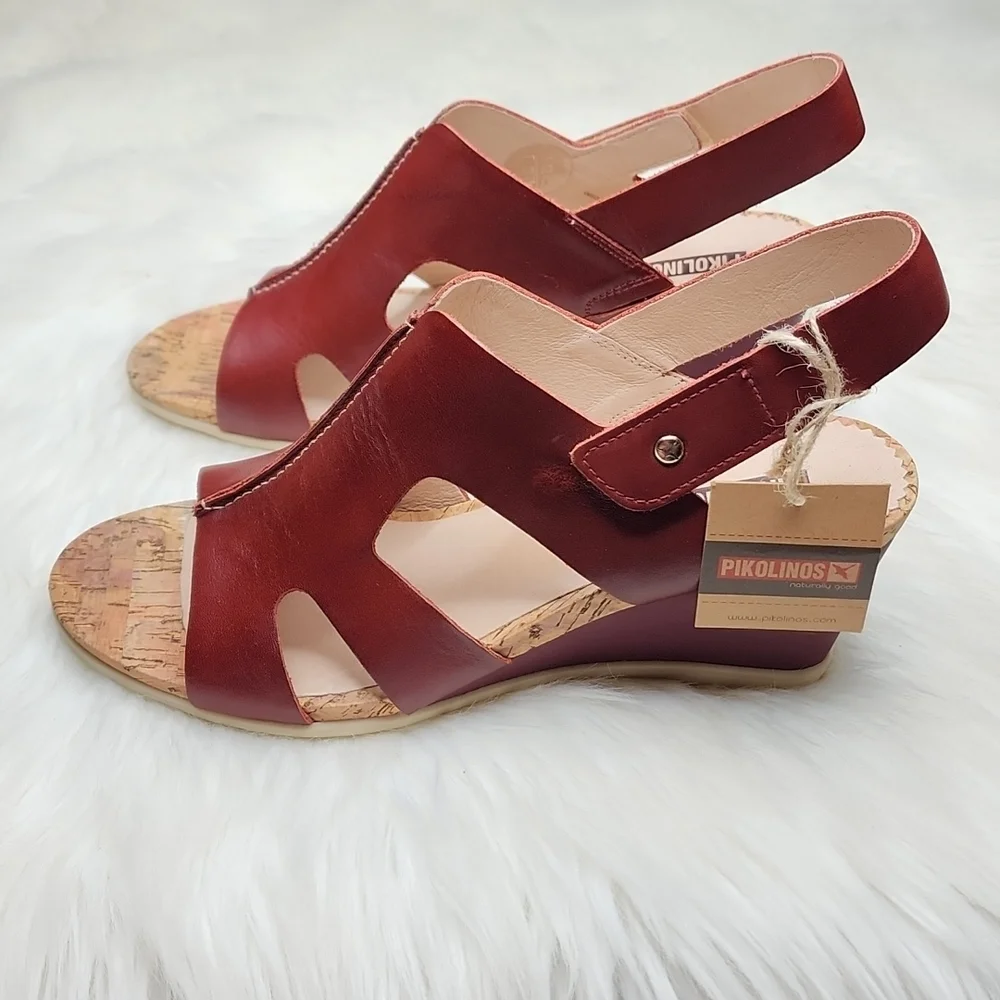 Pikolinos Vigo W3R-1676 Arcilla Wedge Sandal Heels